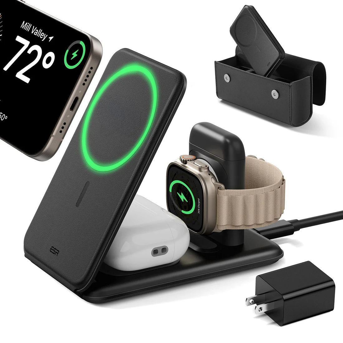 HaloLock Travel 3-in-1 Şarj Seti Çantası