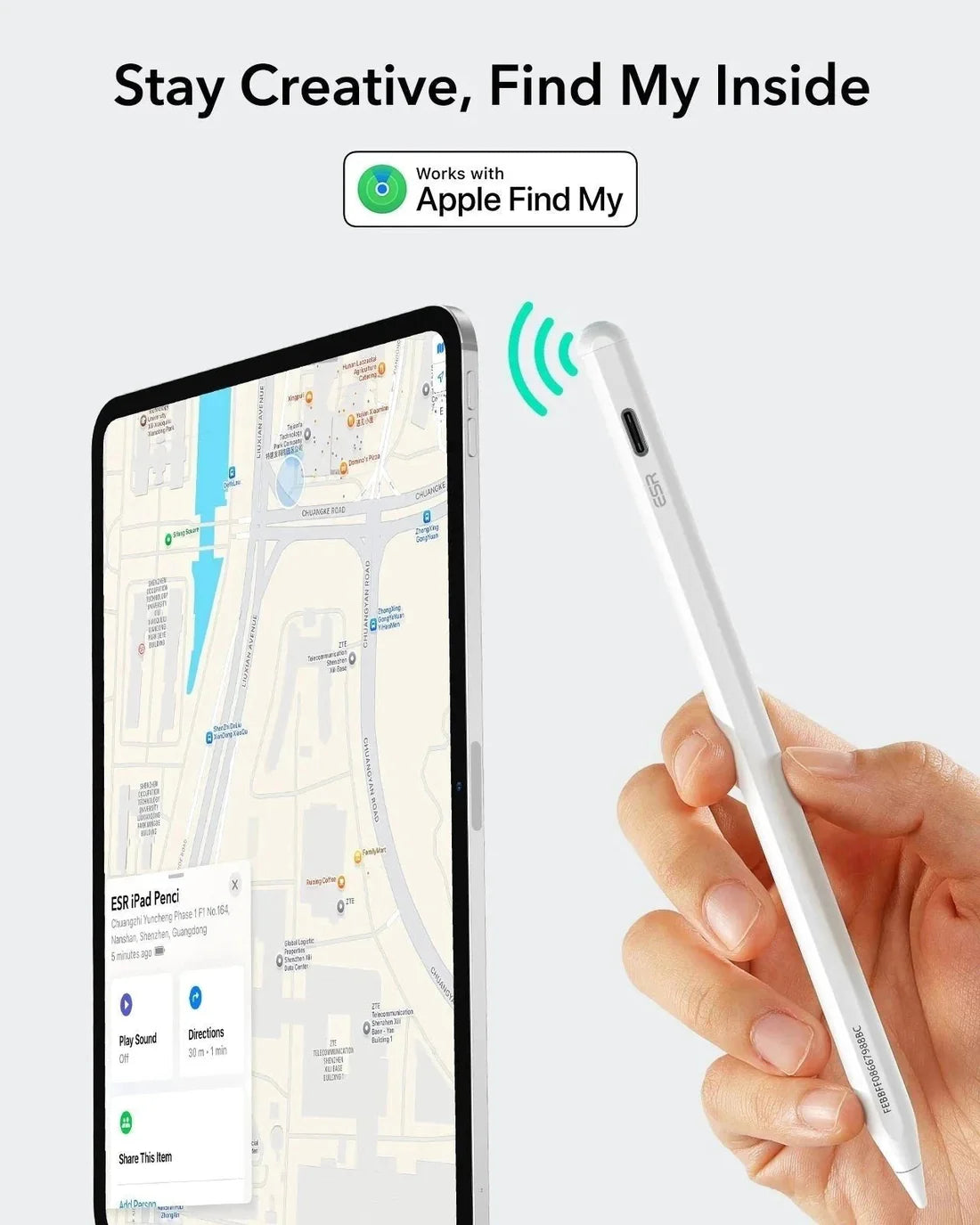 Geo Apple Find My Destekli iPad Pencil