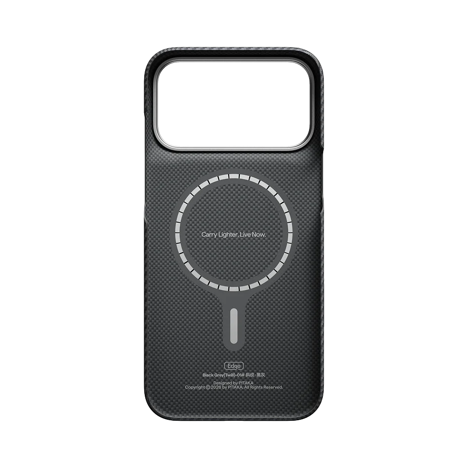 Ultra-Slim 1500D Classic Black-Grey Twill Serisi Kılıf - iPhone 18 Pro