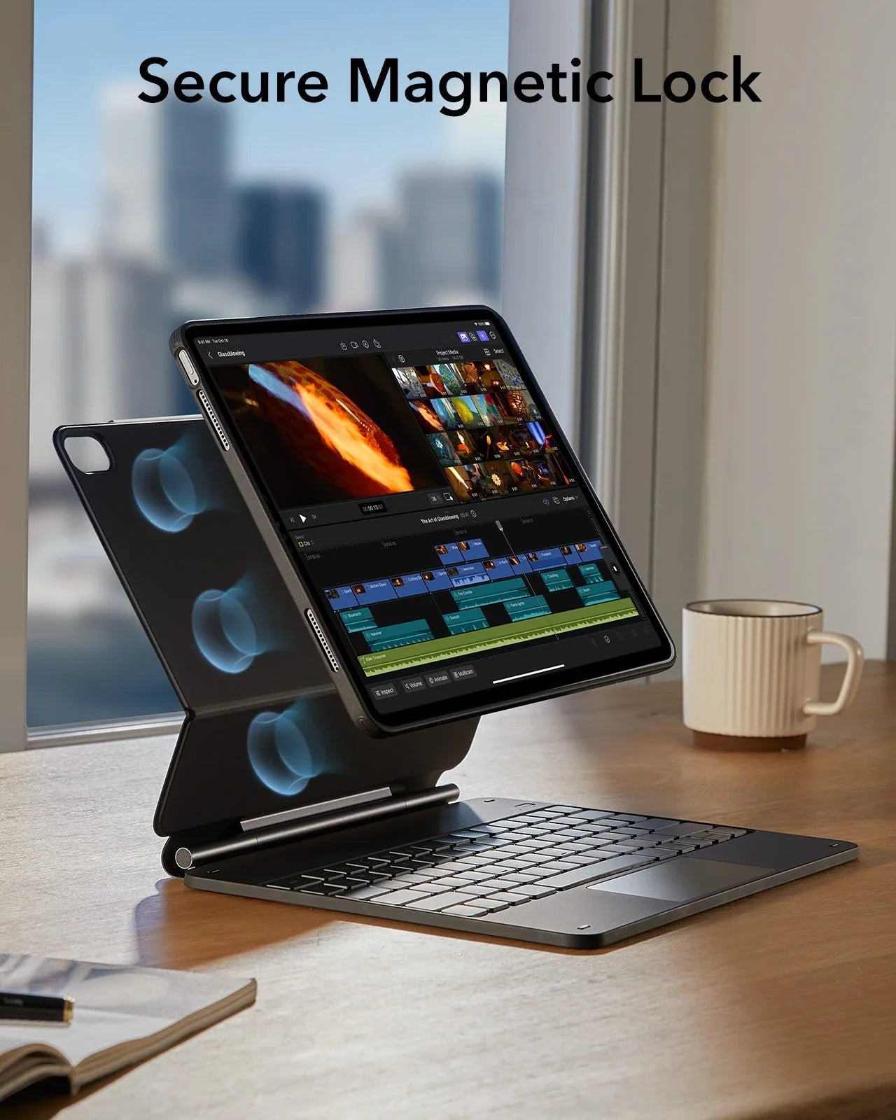 Rebound 360 Manyetik Klavyeli Kılıf - iPad Pro 11'
