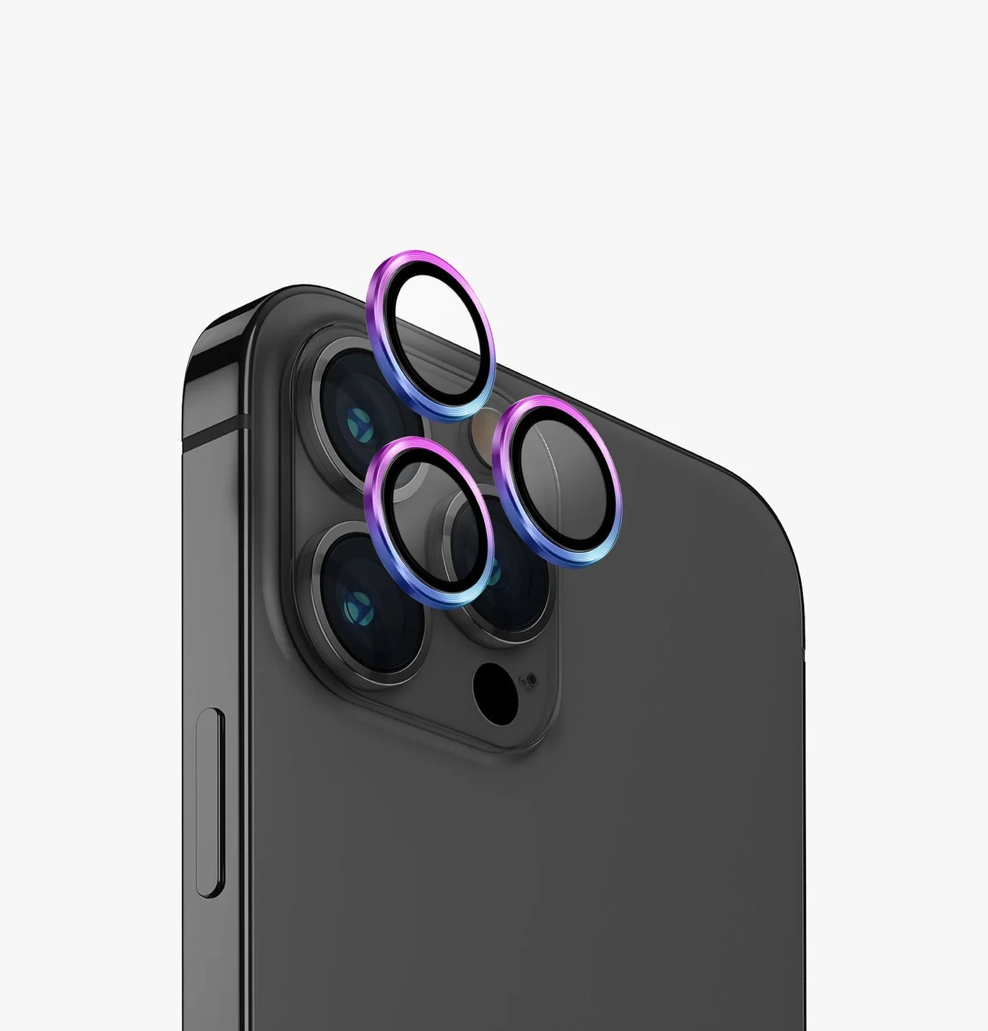 Optix AluGuard Kamera Lens Koruyucu - iPhone 15 Pro / 15 Pro Max