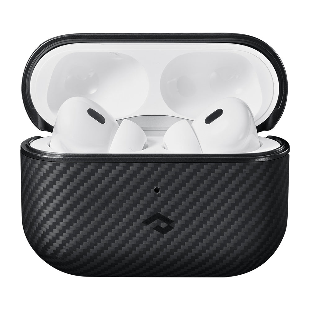 600D Aramid Fiber Classic Black-Grey Twill Serisi Kılıf- AirPods Pro 2