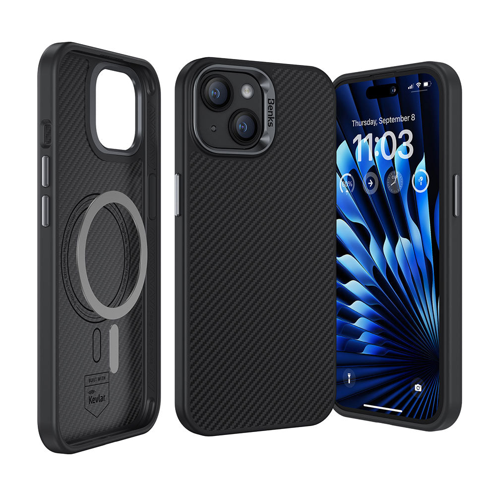 Karbon Hybrid ArmorPro Kevlar Kılıf - iPhone 15