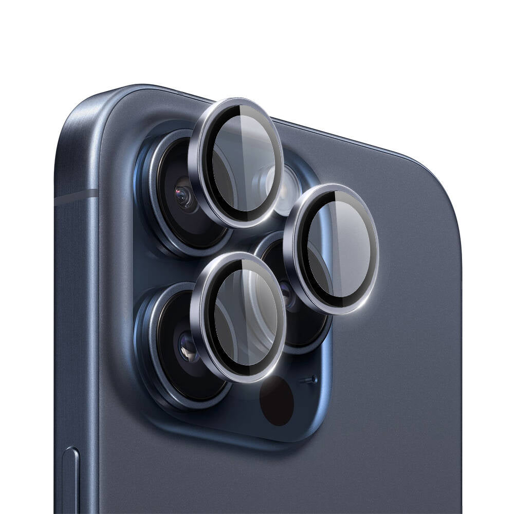 Carbon Sapphire Kamera Lens Koruyucu - iPhone 15 Pro / 15 Pro Max