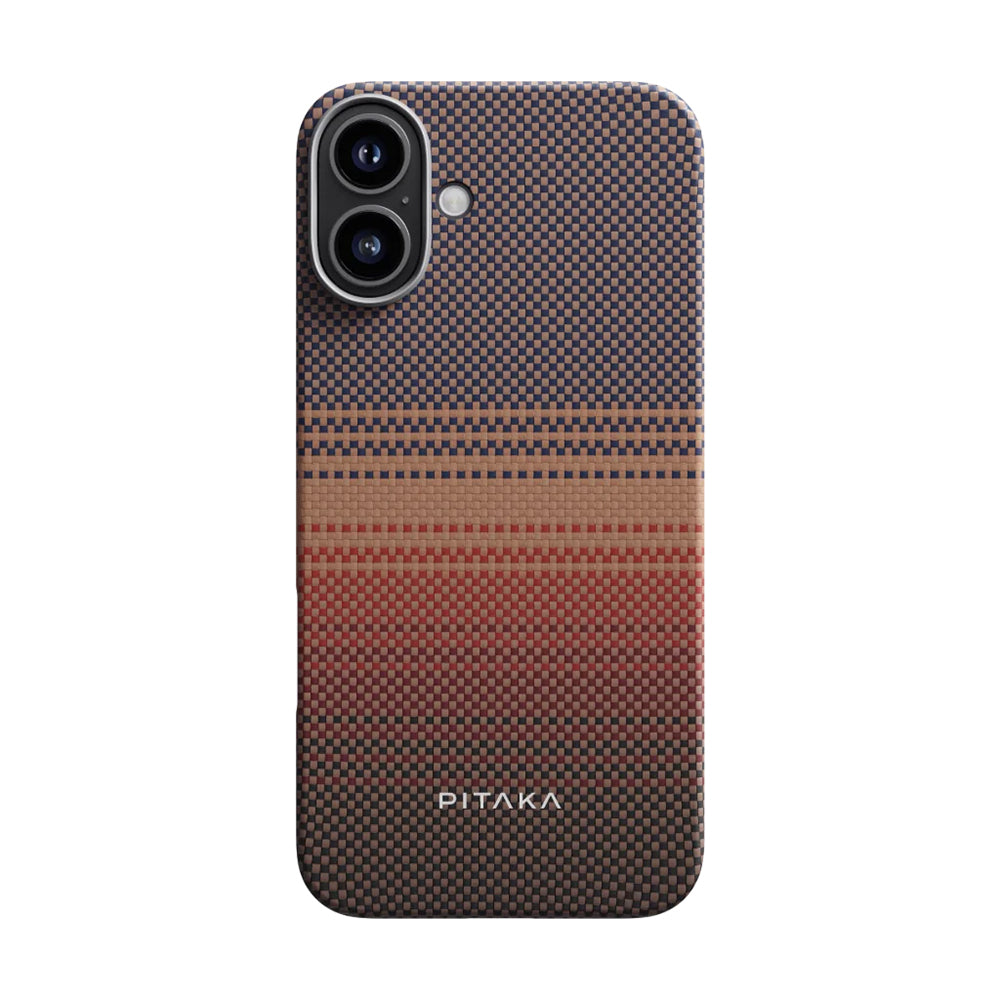 Pitaka Tactile Woven Sunset-Moonrise Serisi Kılıf - iPhone 16 Plus