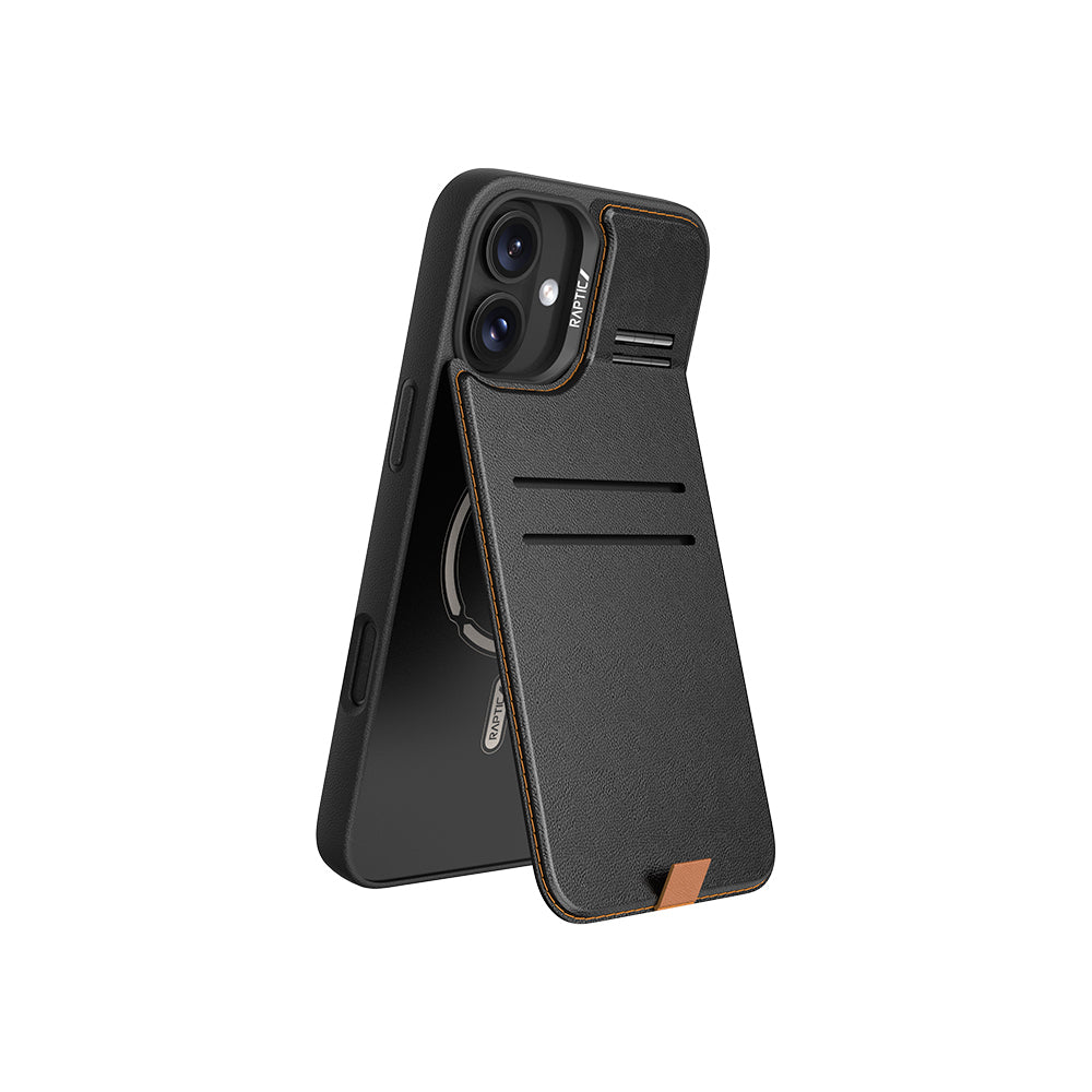 Wallet Deri Kartlıklı Standlı Serisi Kılıf - iPhone 16