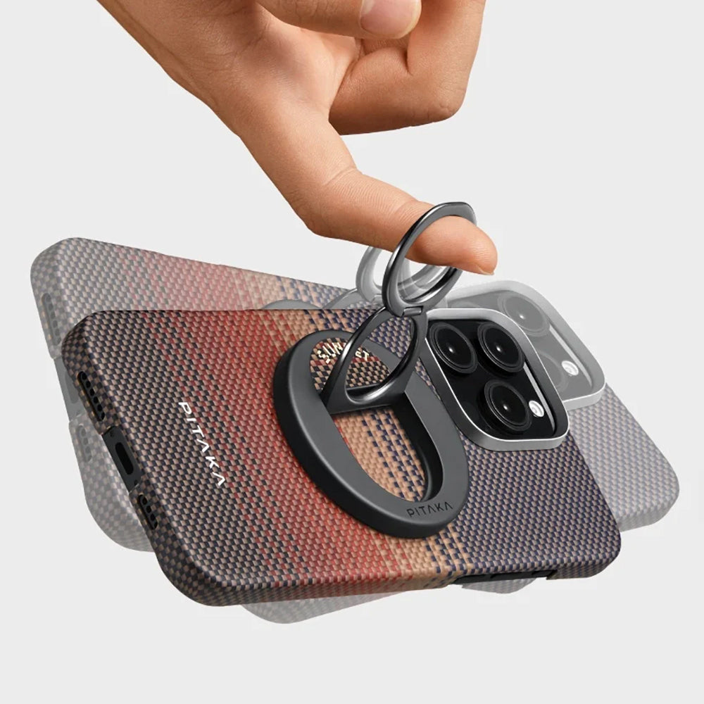 Grip 3 Standlı Tactile Woven Sunset-Moonrise Serisi Set - iPhone 16 Pro
