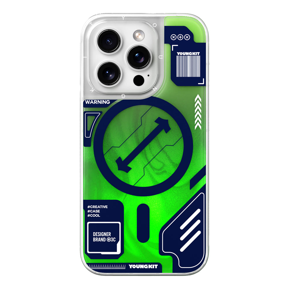 Galaxy Fantasy Serisi Neon Sıvılı Kılıf - iPhone 16 Pro Max