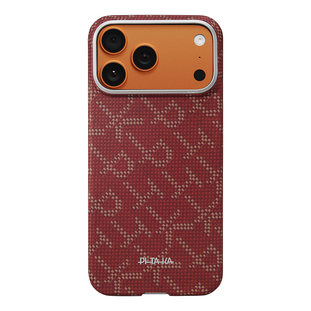 Tactile Woven Monogram Serisi Aramid Fiber Kılıf - iPhone 17 Pro
