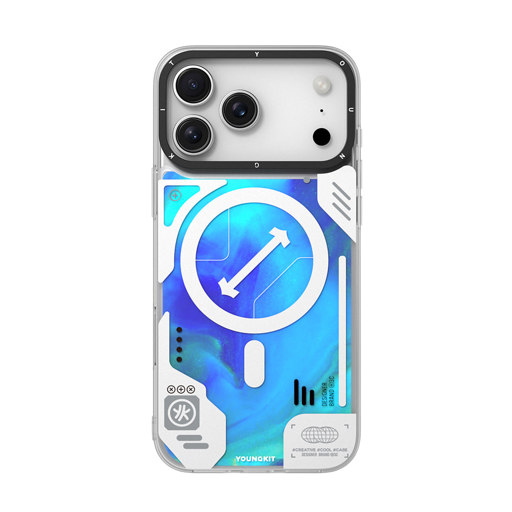 Galaxy Fantasy Serisi Neon Sıvılı Kılıf - iPhone 17 Pro Max