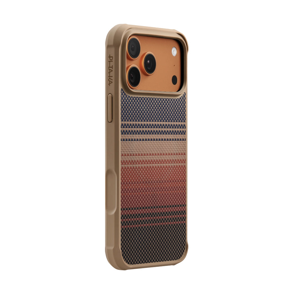 Tactile Woven Sunset-Moonrise Aramid Pro Guard Kılıf - iPhone 17 Pro
