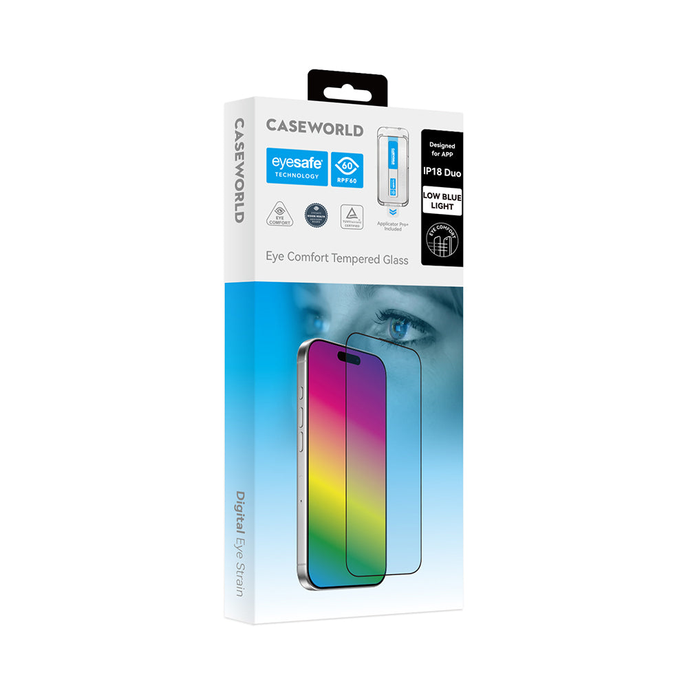 CaseWorld Applicator Serisi Eyesafe Ekran Koruyucu - iPhone Duo