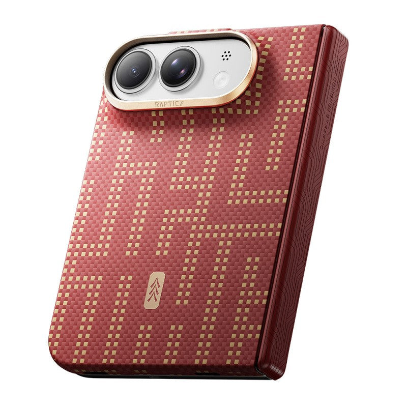 Raptic Aramid SkinPro Grid Serisi Karbon Kapak - iPhone Duo