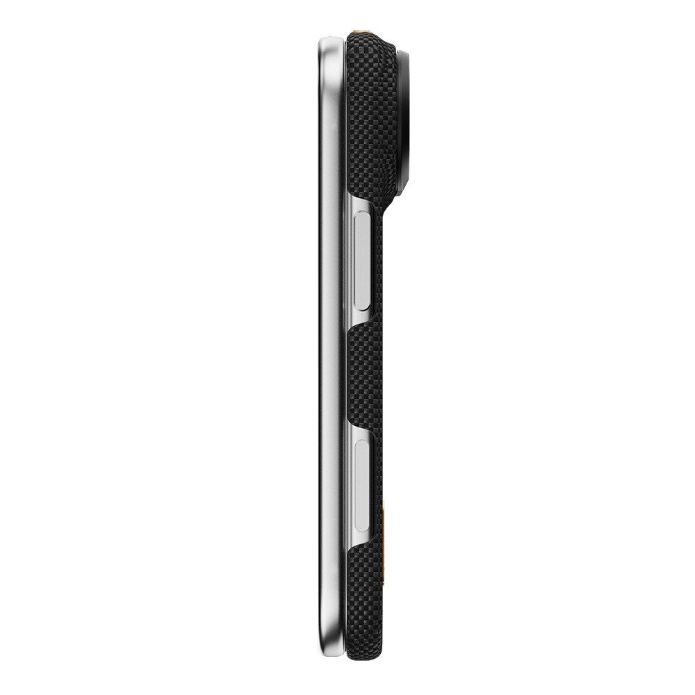 Raptic Aramid SkinPro Rise Serisi 24 Ayar Altın Kaplamalı Karbon Kapak - iPhone Duo