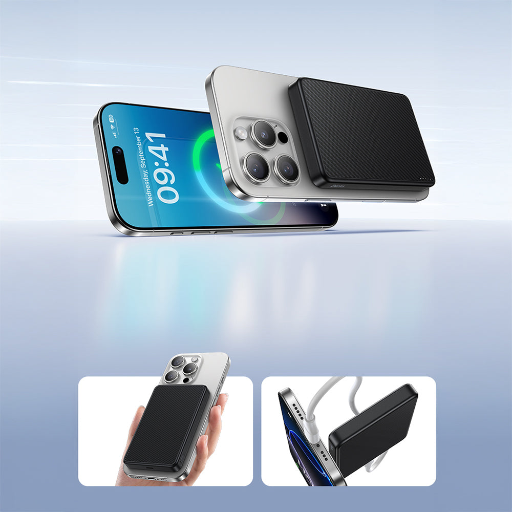 ArmorGo MP15 Aramid Fiber Sertifikalı 5.000mAh 15W Magsafe Powerbank