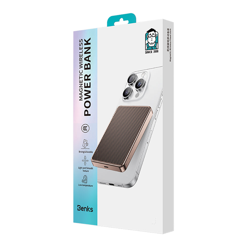 ArmorGo MP17 ArmorTint Aramid Fiber Qi2 Sertifikalı 10.000mAh 15W Magsafe Powerbank (Kopya)