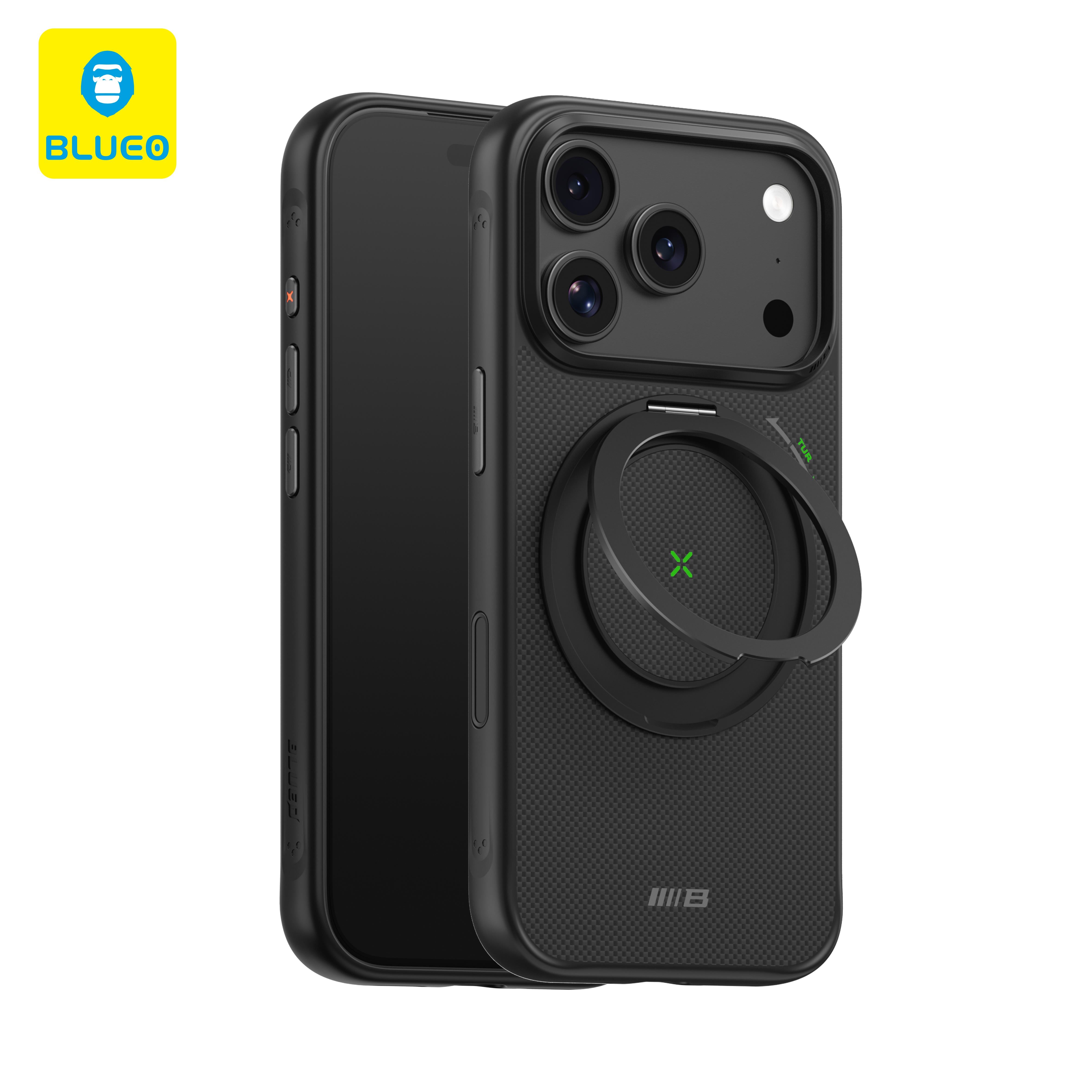 Anti-Drop Stand Armor Kevlar Serisi Kılıf - iPhone 17 Pro Max