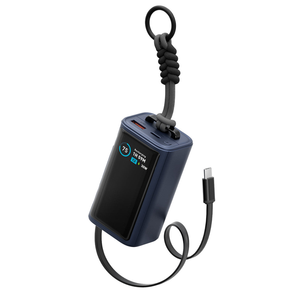 ComPac Arc45 Dijital Göstergeli 10.000mAh 45W PD Kablolu Powerbank