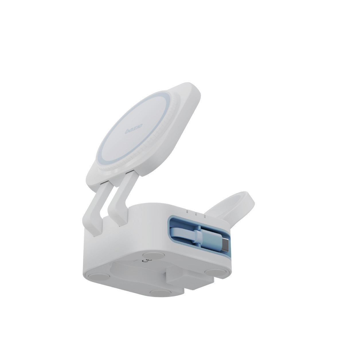 Bazic GoMag Station Mini 3in1 Katlanabilir Dahili Kablolu Şarj İstasyonu