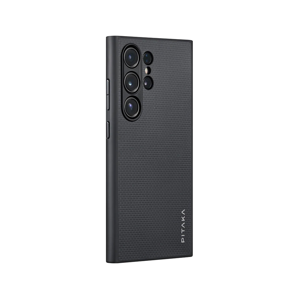 Ultra-Slim Classic Black-Grey Twill Serisi Kılıf - Samsung S24 Ultra