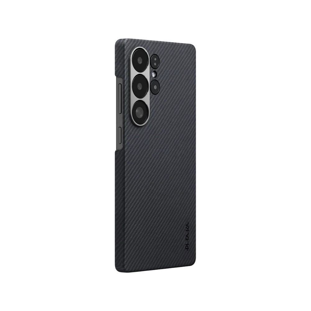 Ultra-Slim Classic Black-Grey Twill Serisi Kılıf - Samsung S25 Ultra
