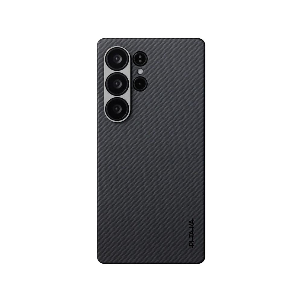 Ultra-Slim Classic Black-Grey Twill Serisi Kılıf - Samsung S25 Ultra