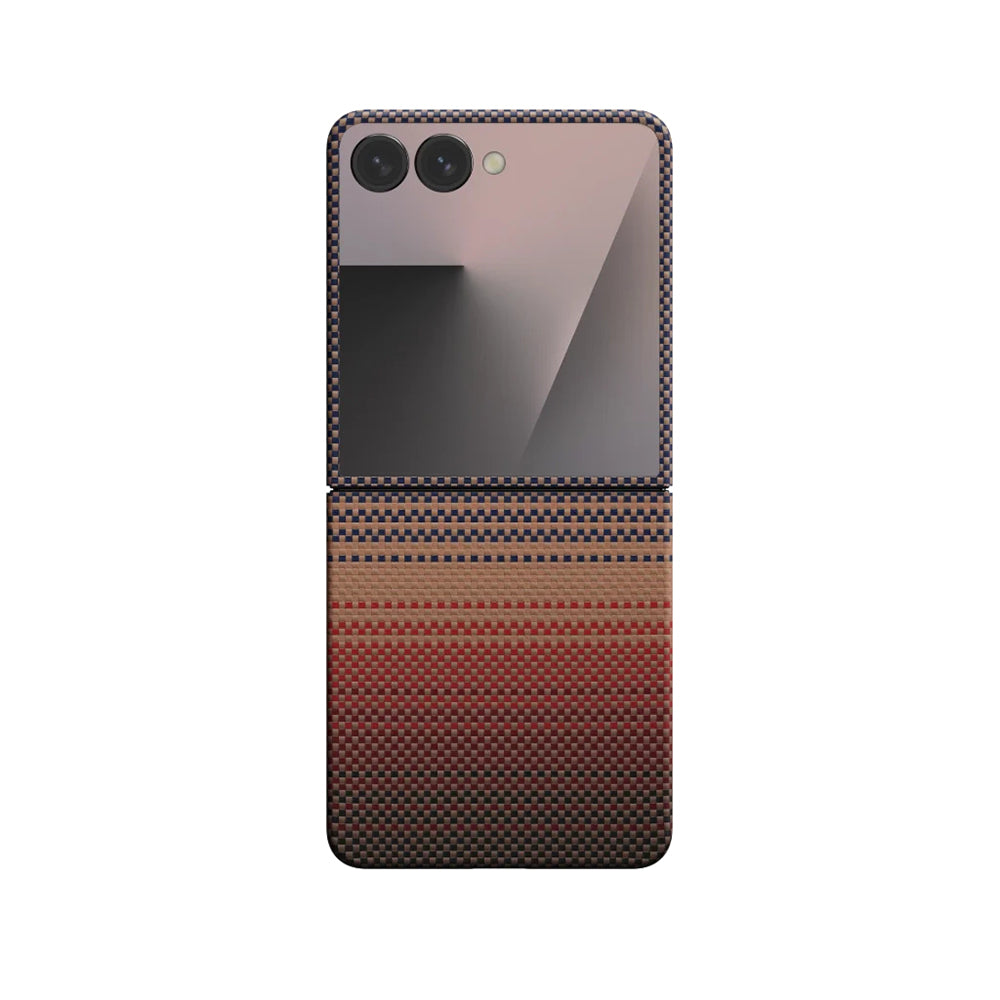 Tactile Woven Sunset-Moonrise Serisi Kılıf - Samsung Z Flip 7