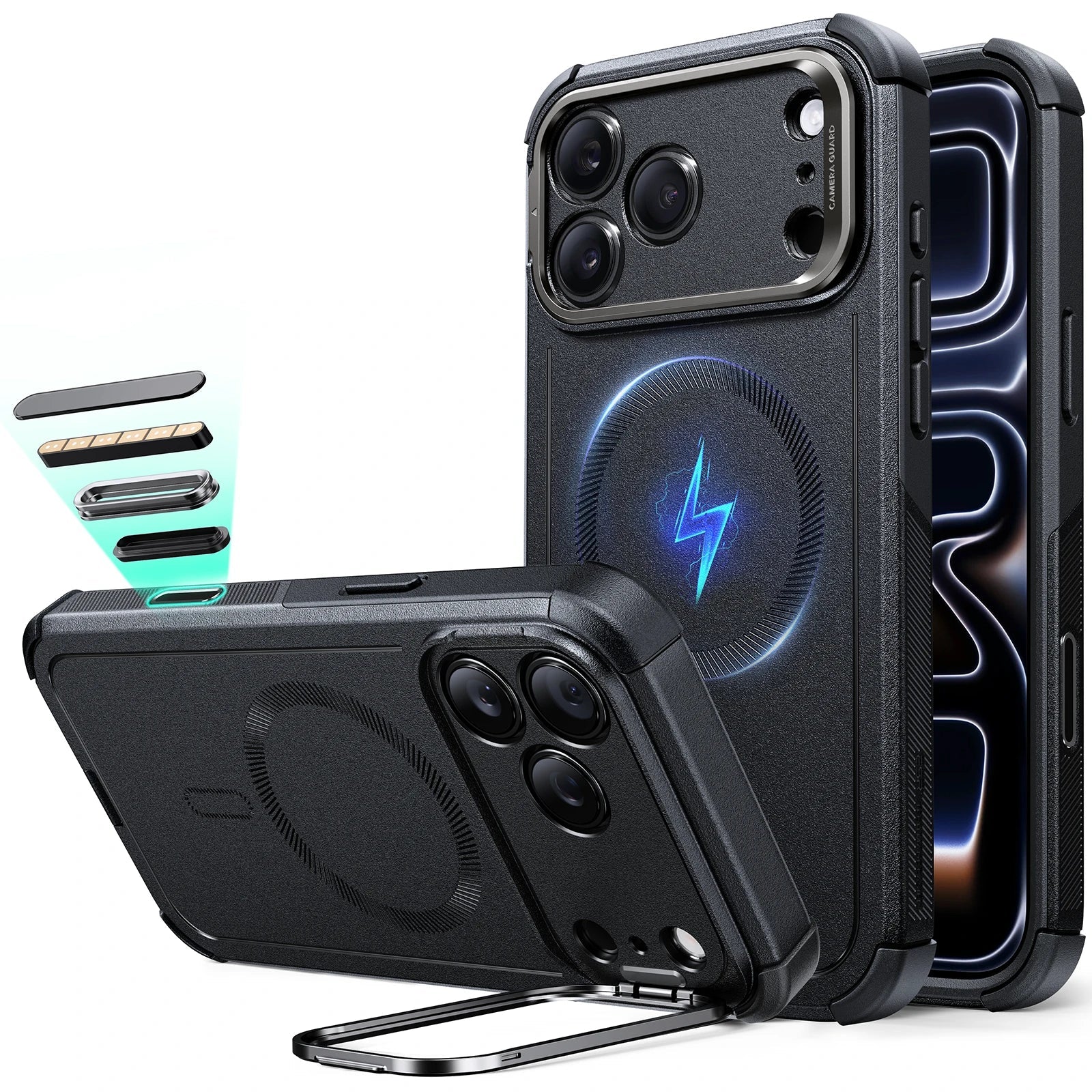 Cyber Tough Serisi Armor Kılıf - iPhone 17 Pro Max