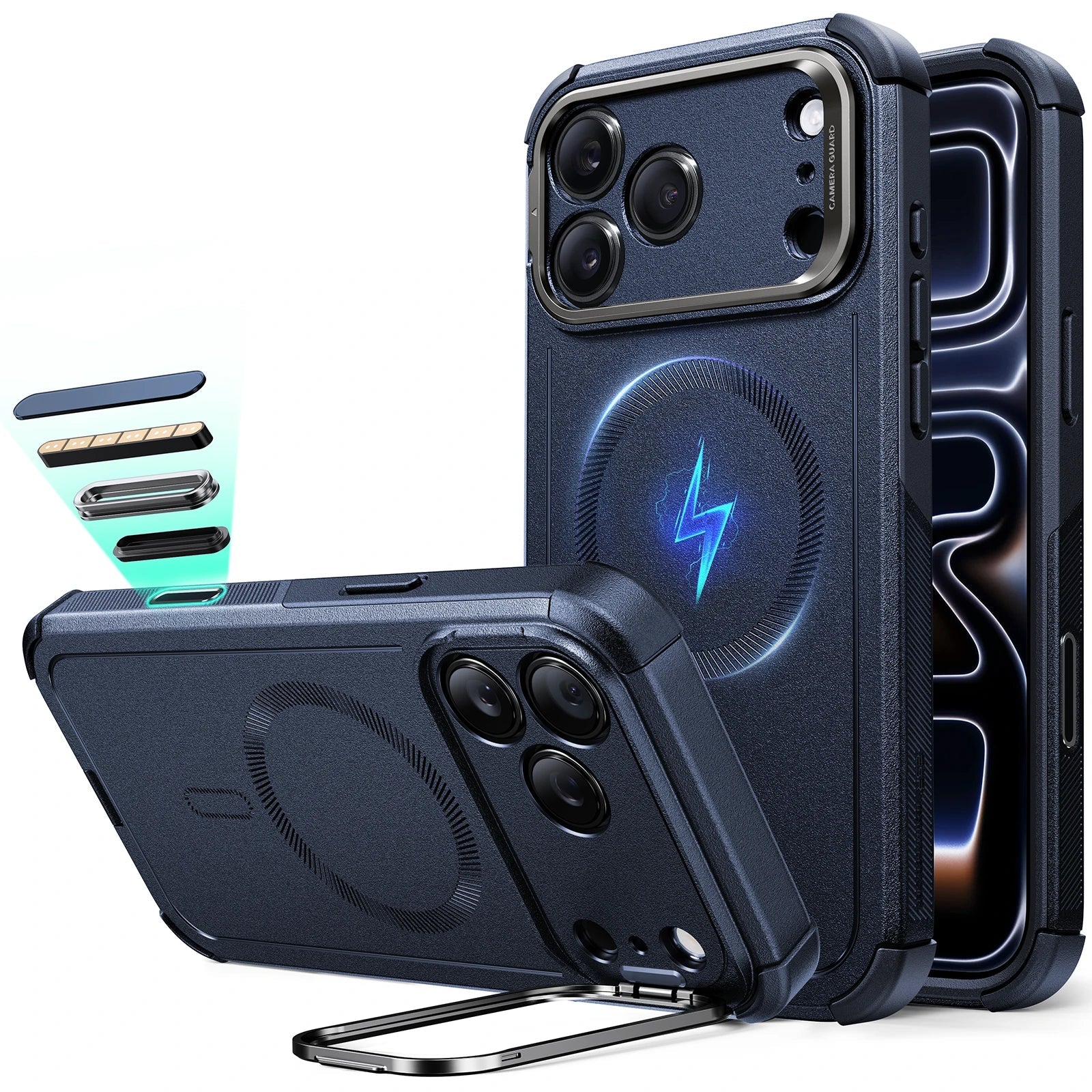 Cyber Tough Serisi Armor Kılıf - iPhone 17 Pro Max