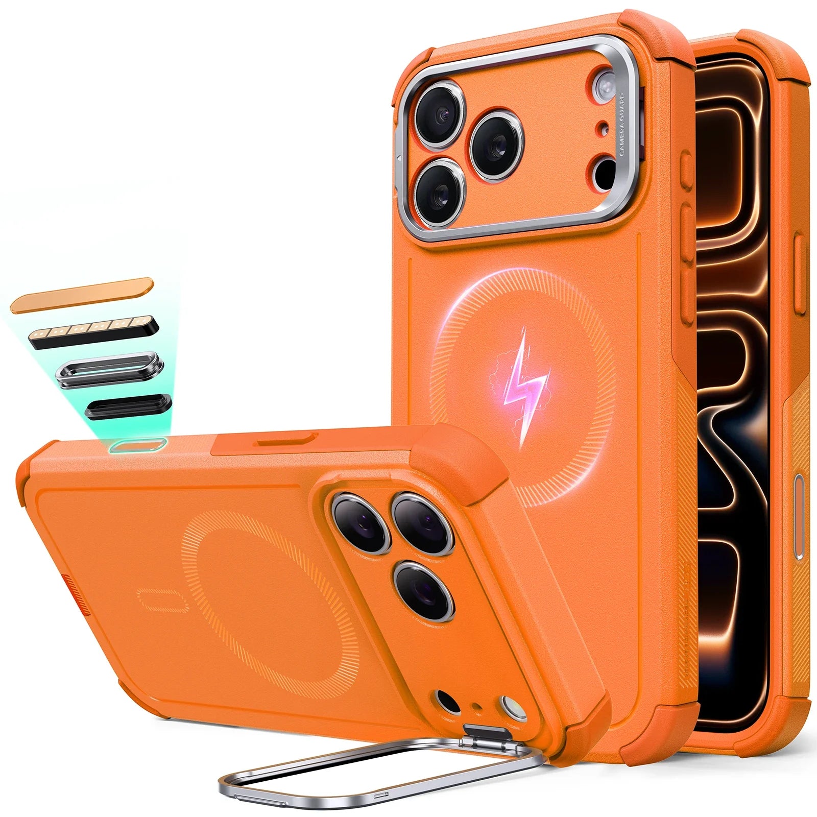 Cyber Tough Serisi Armor Kılıf - iPhone 17 Pro Max