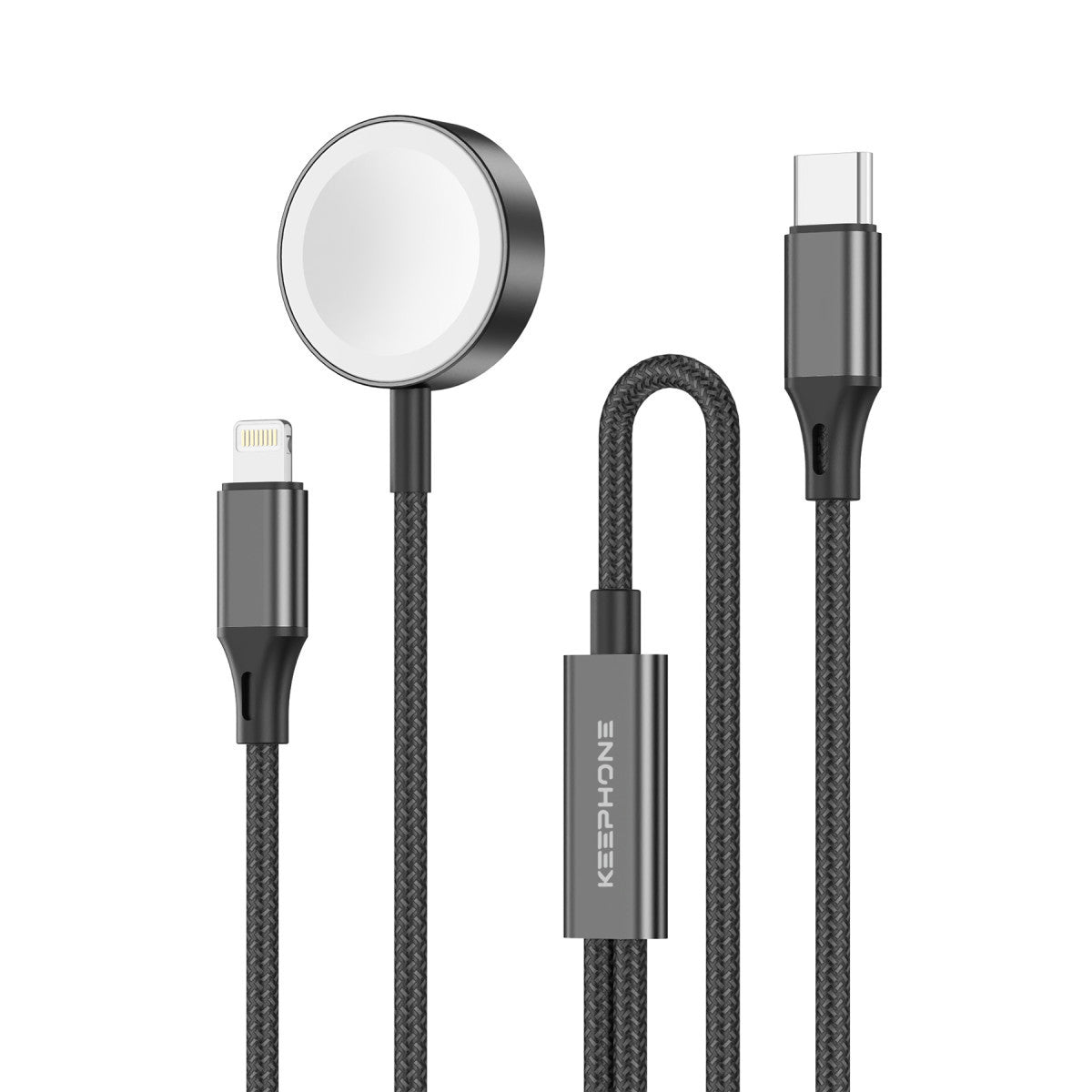 Type-C to Lightning 2-in-1 Apple Watch Şarj Kablosu