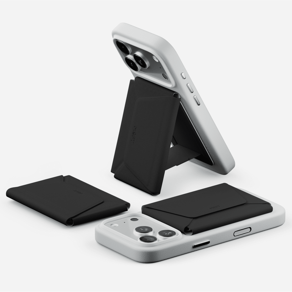 MOFT Agile Travel MagSafe Standlı Seyahat Kartlığı - Jet Black