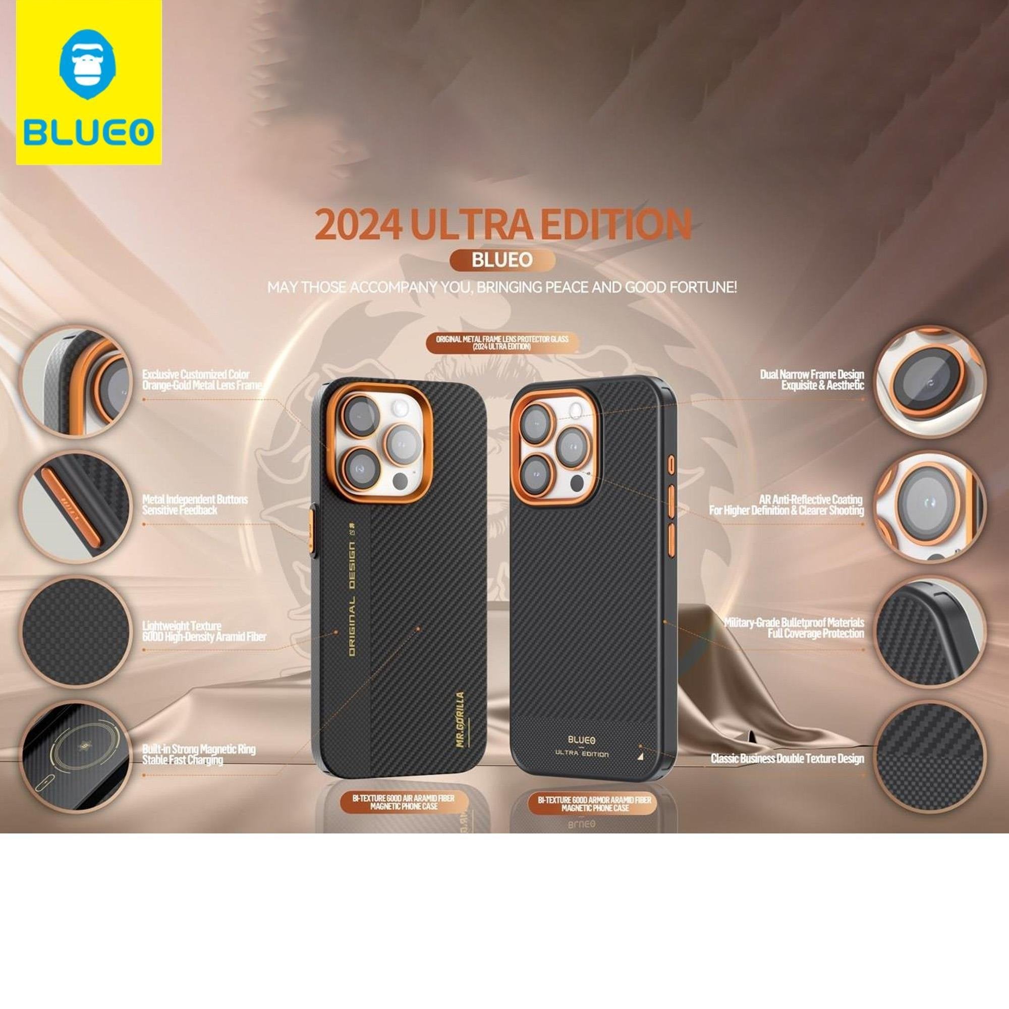 Air Orange Kevlar Aramid Fiber Serisi Kılıf - iPhone 14 Pro