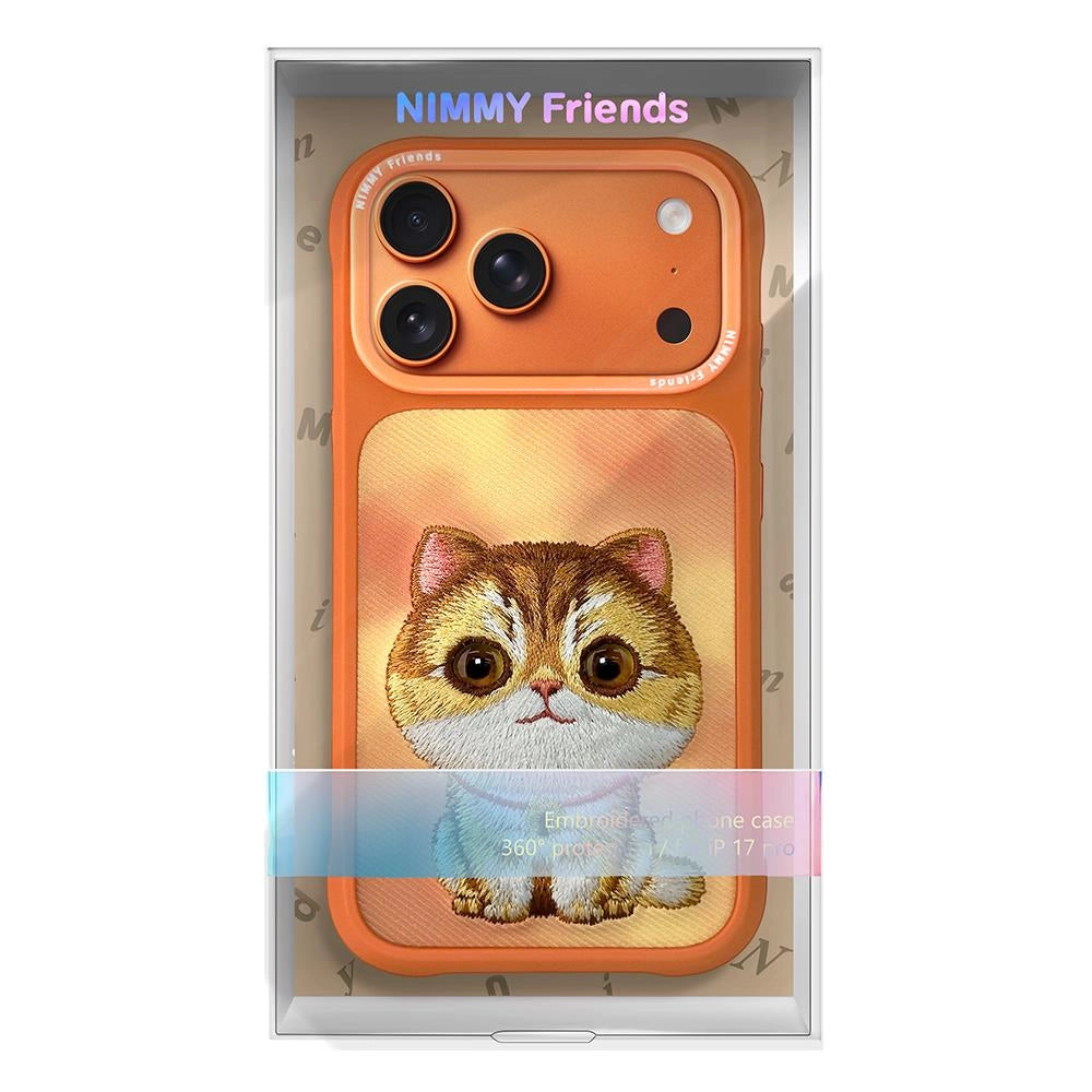 Orange Pretty Cat Serisi Kılıf - iPhone 17 Pro