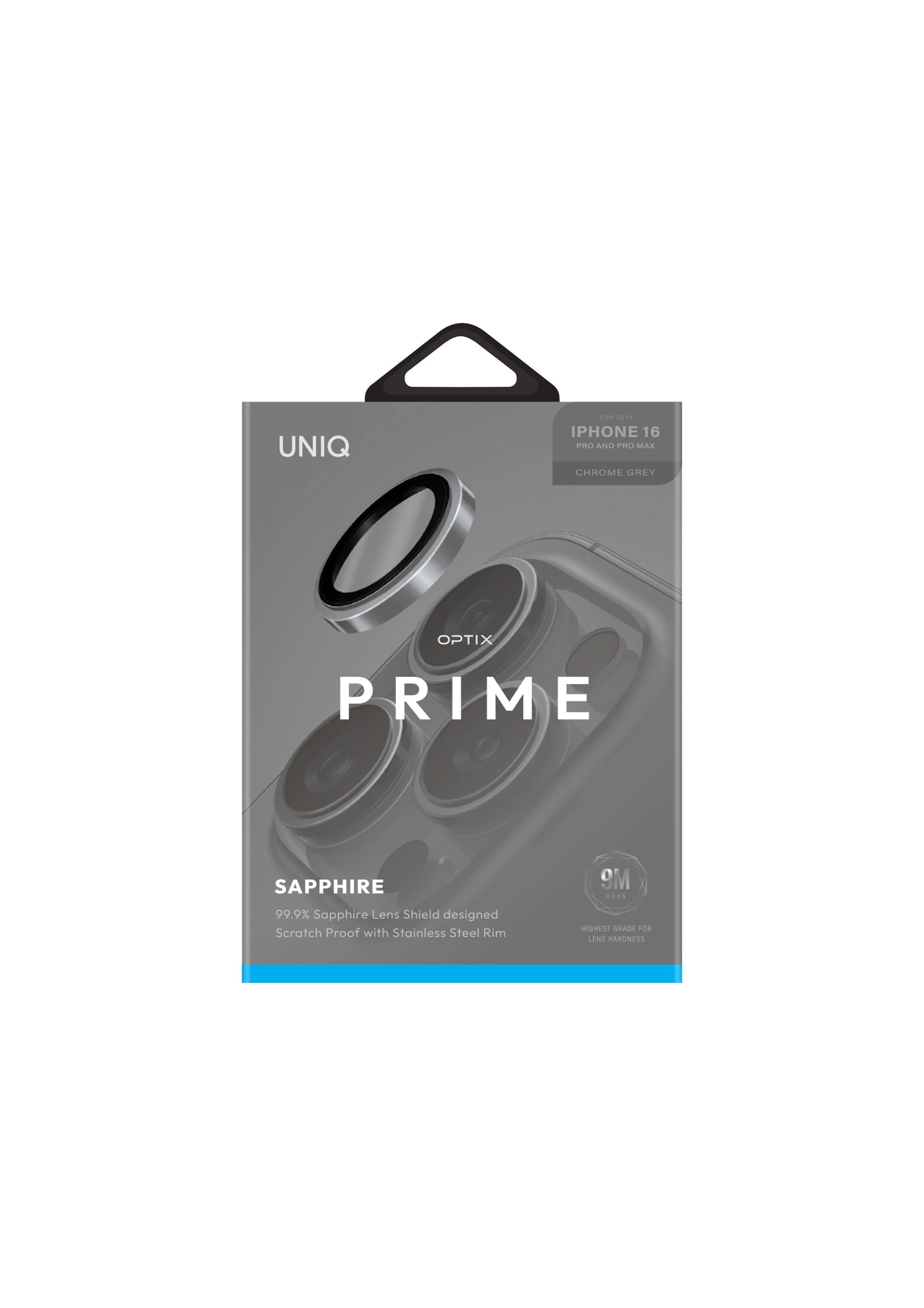 Optix Prime Sapphire Çelik Kamera Lens Koruyucu - iPhone 16 Pro / 16 Pro Max