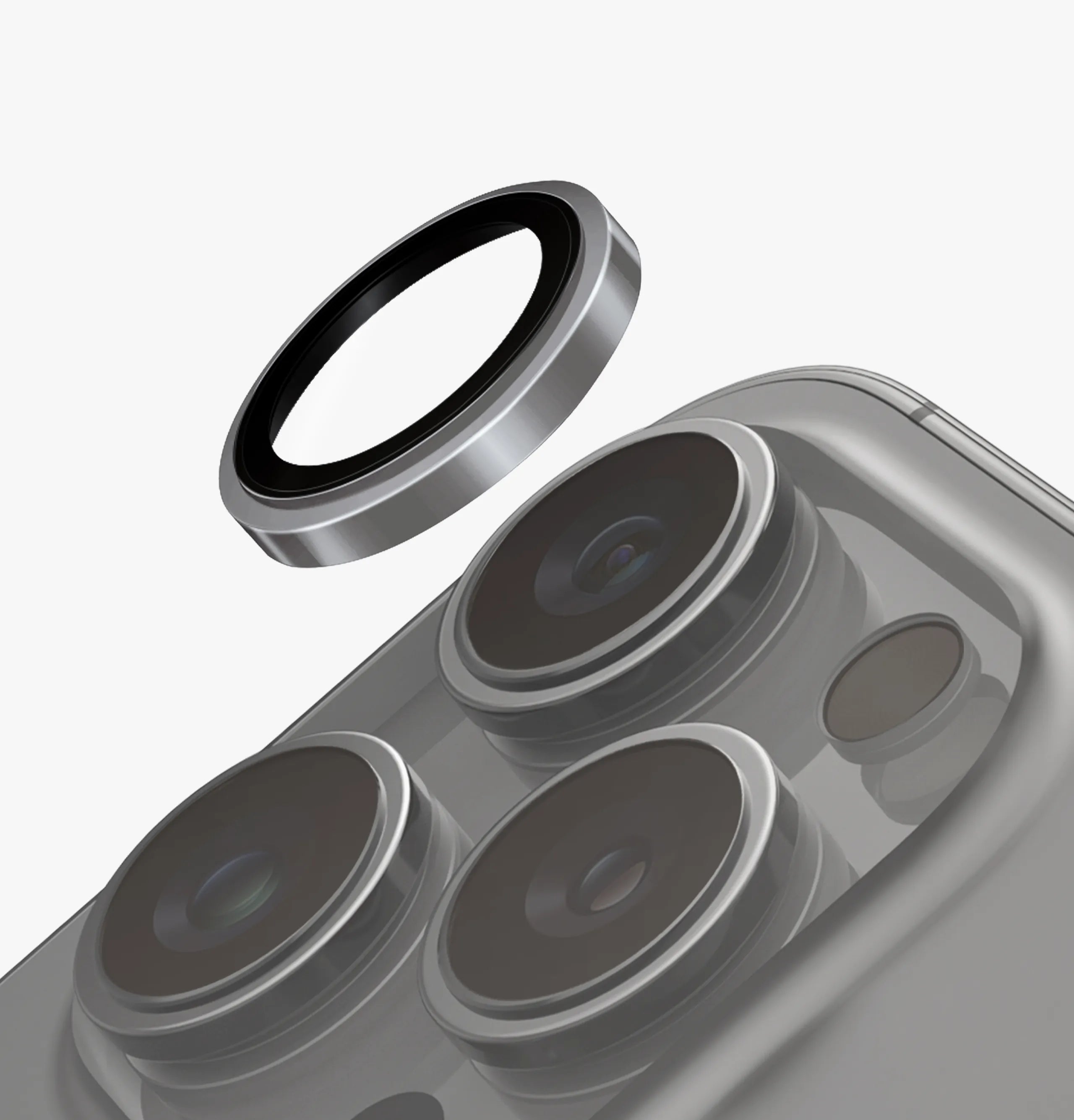 Optix Prime Sapphire Çelik Kamera Lens Koruyucu - iPhone 16 Pro / 16 Pro Max