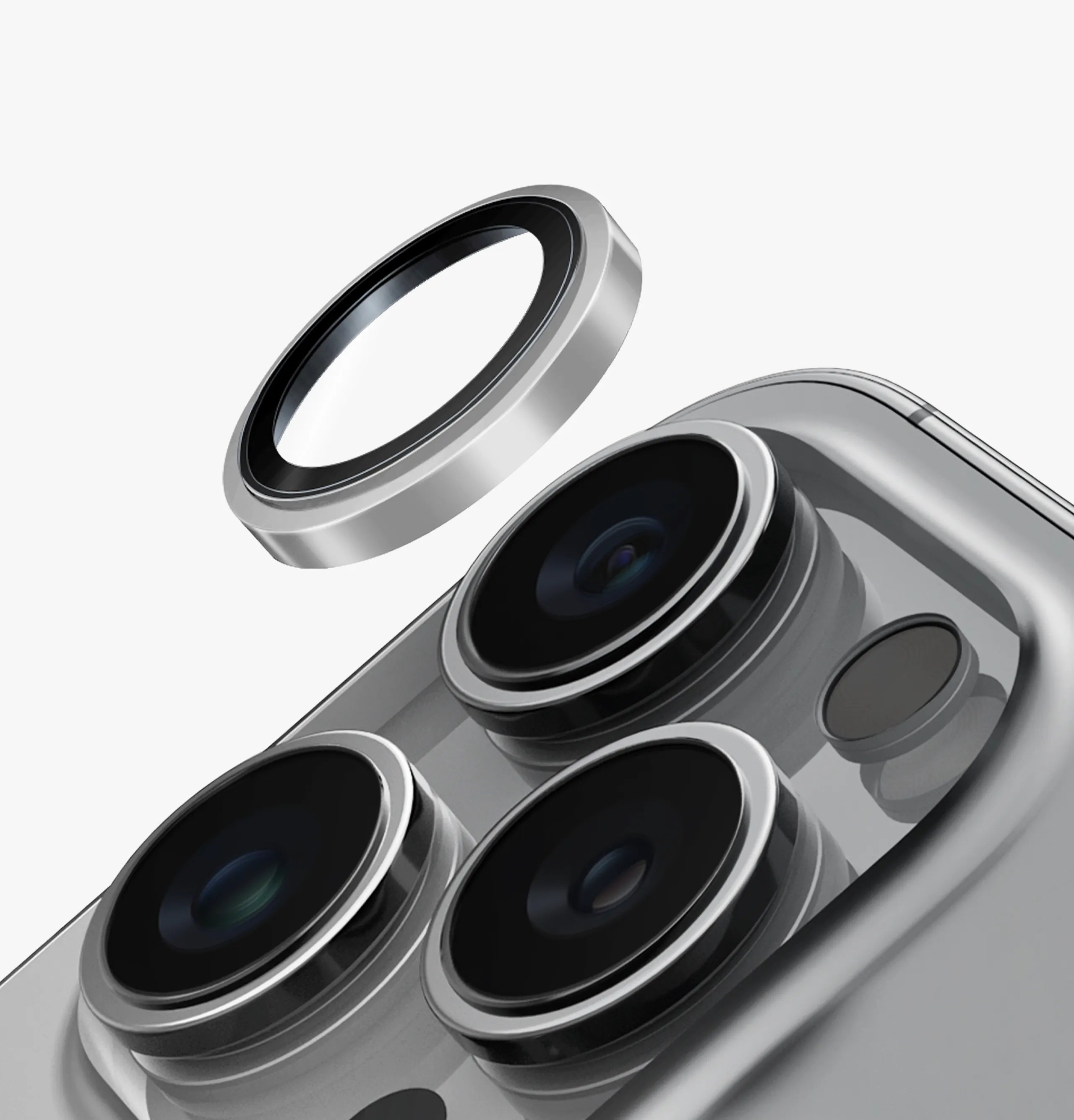 Optix Prime Sapphire Çelik Kamera Lens Koruyucu - iPhone 16 Pro / 16 Pro Max
