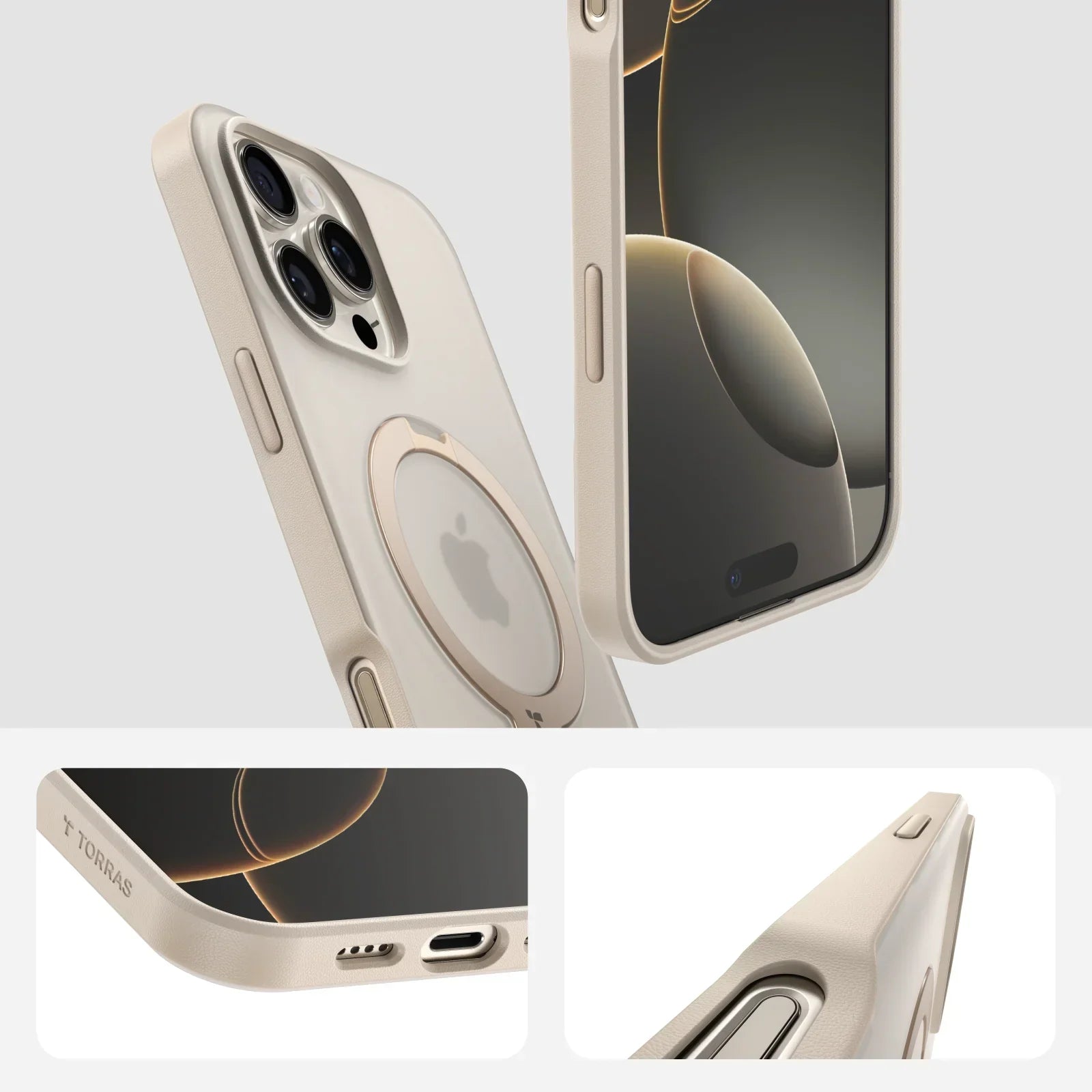Ostand Q3 Spin Serisi Kılıf - iPhone 16 Pro