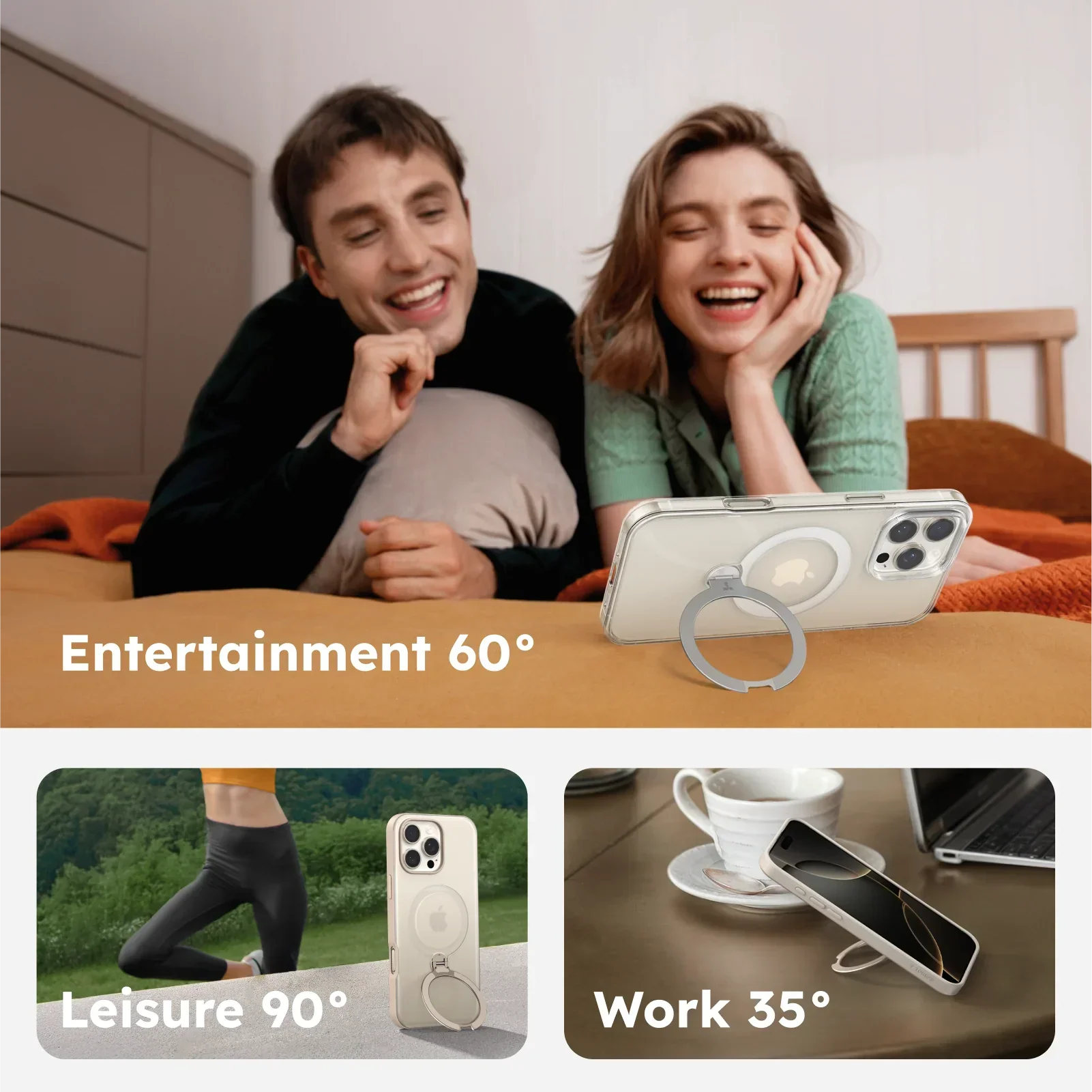 Ostand Q3 Spin Serisi Kılıf - iPhone 16 Pro