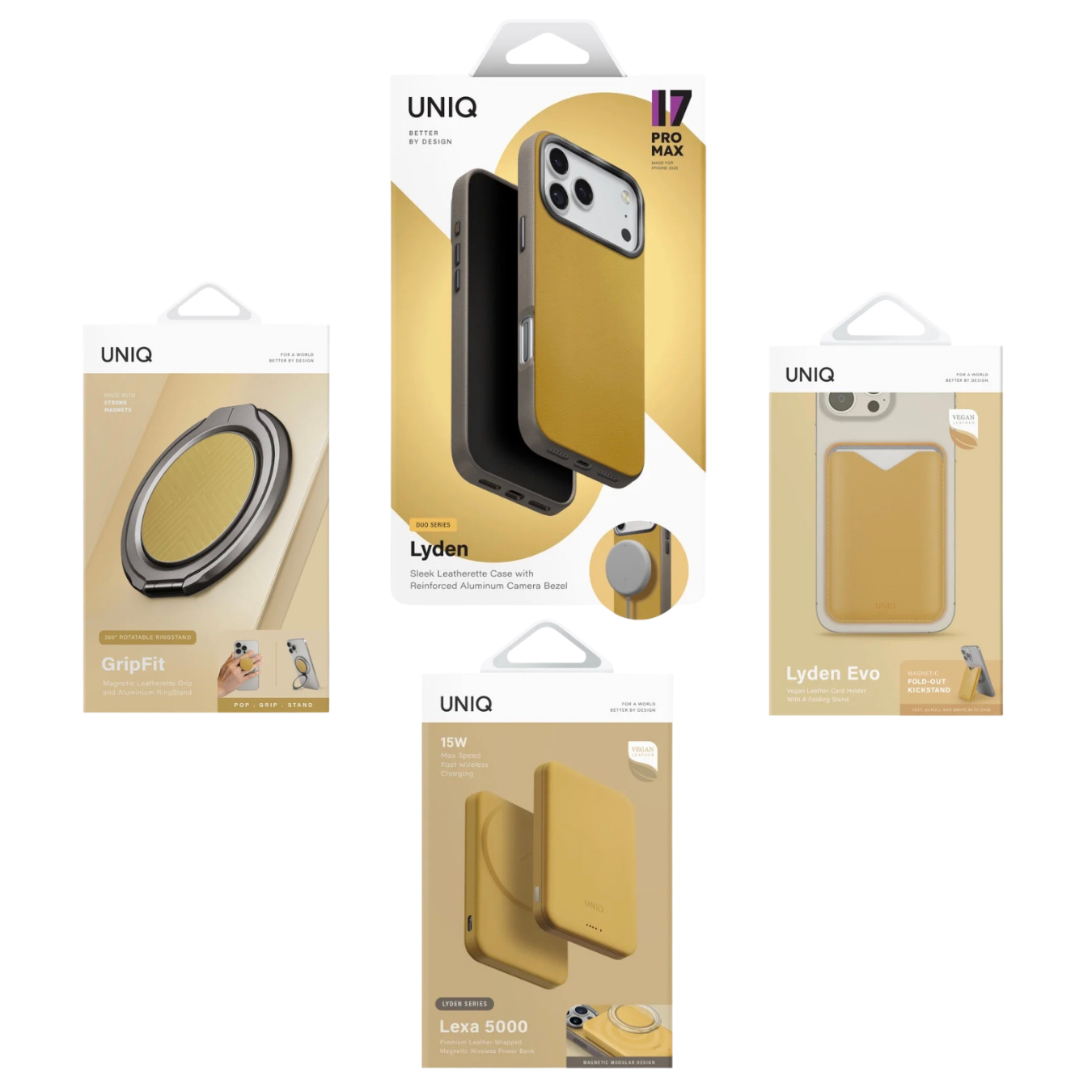 Lyden DS Luxury Deri Bundle - iPhone 17 Pro Max