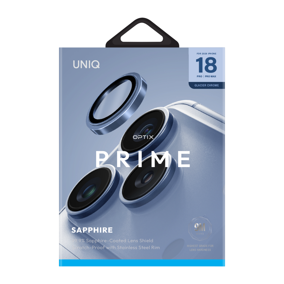 UNIQ Optix Prime Sapphire Lens Koruyucu - iPhone 18 Pro Max