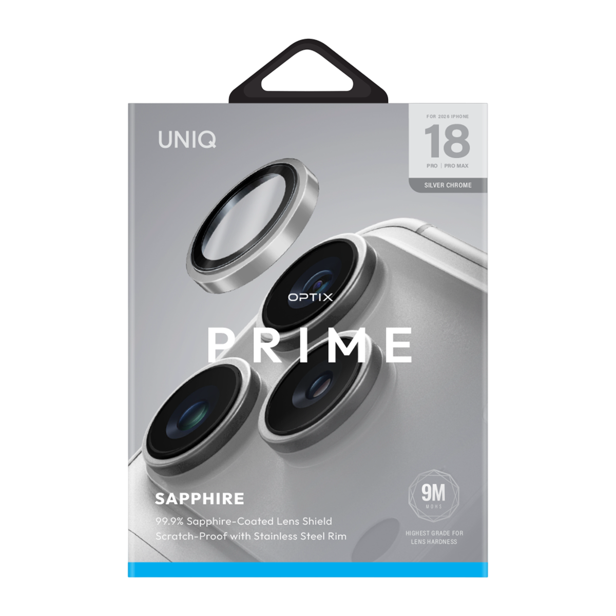 UNIQ Optix Prime Sapphire Lens Koruyucu - iPhone 18 Pro Max