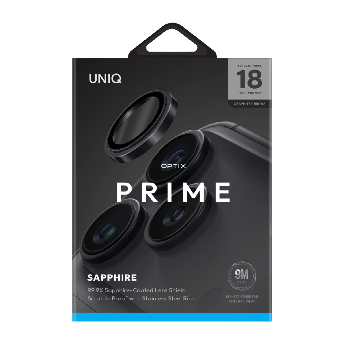 UNIQ Optix Prime Sapphire Lens Koruyucu - iPhone 18 Pro Max