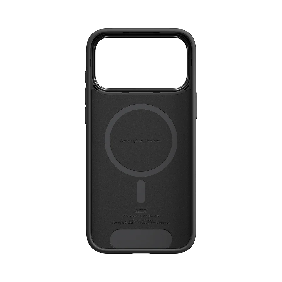 Military-Grade 1500D Classic Serisi Black-Grey Twill Serisi Kılıf - iPhone 18 Pro