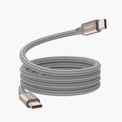 Magcoil 1M 100W Örgülü Type-C to Type-C Mıknatıslı PD Hızlı Şarj Data Kablosu