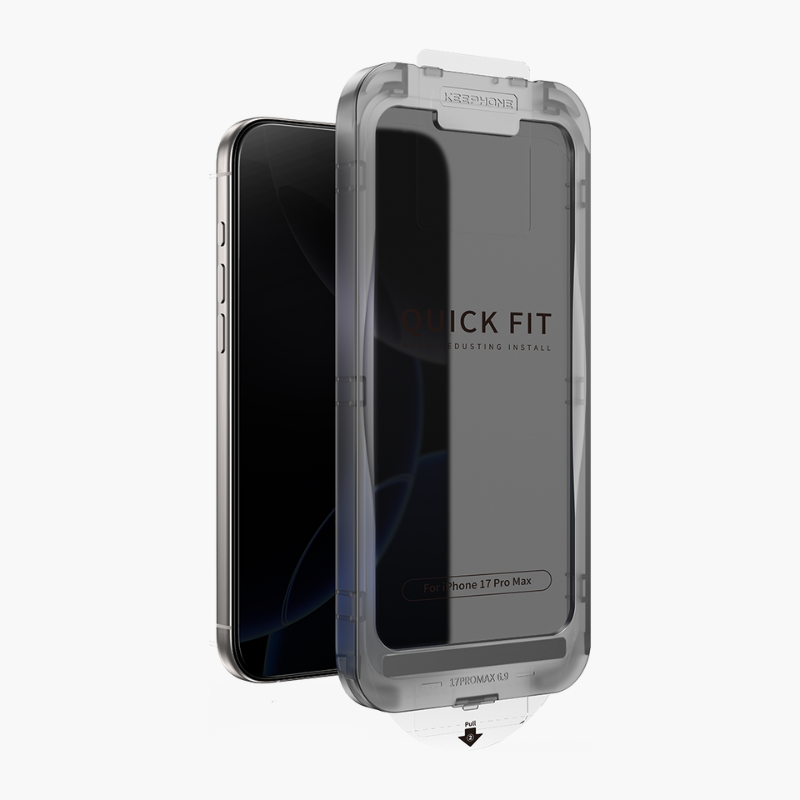 QuickFit Privacy Ekran Koruyucu - iPhone 17 Pro