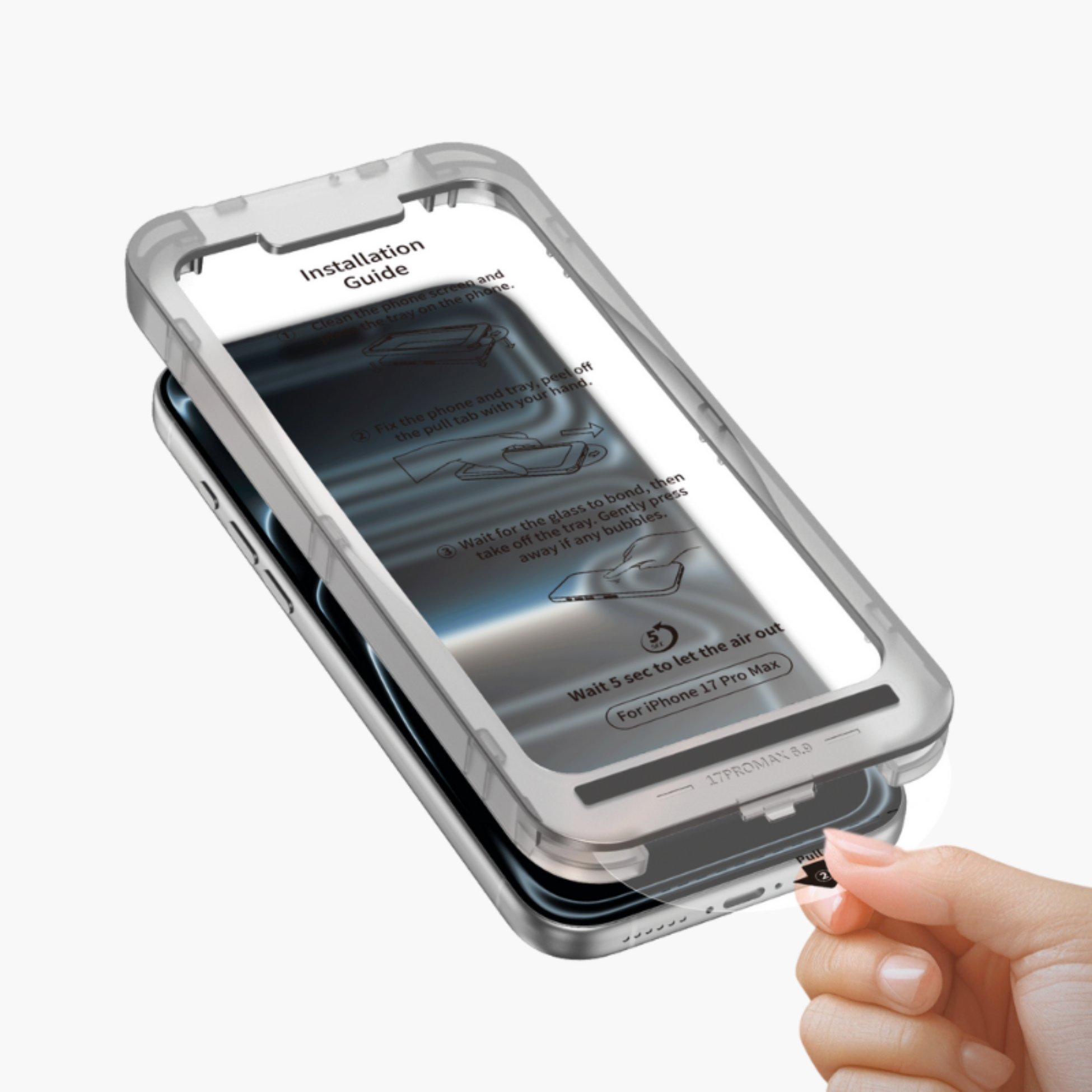 Carbon Sapphire Uygulama Kitli Ekran Koruyucu - iPhone 15