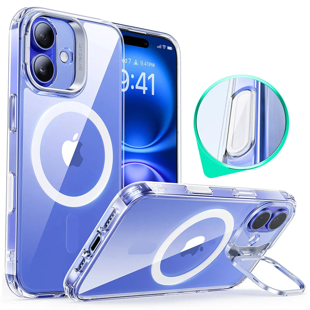 Classic Hybrid Serisi Standlı Kılıf - iPhone 16 Plus