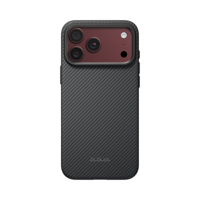 Military-Grade 1500D Classic Serisi Black-Grey Twill Serisi Kılıf - iPhone 18 Pro