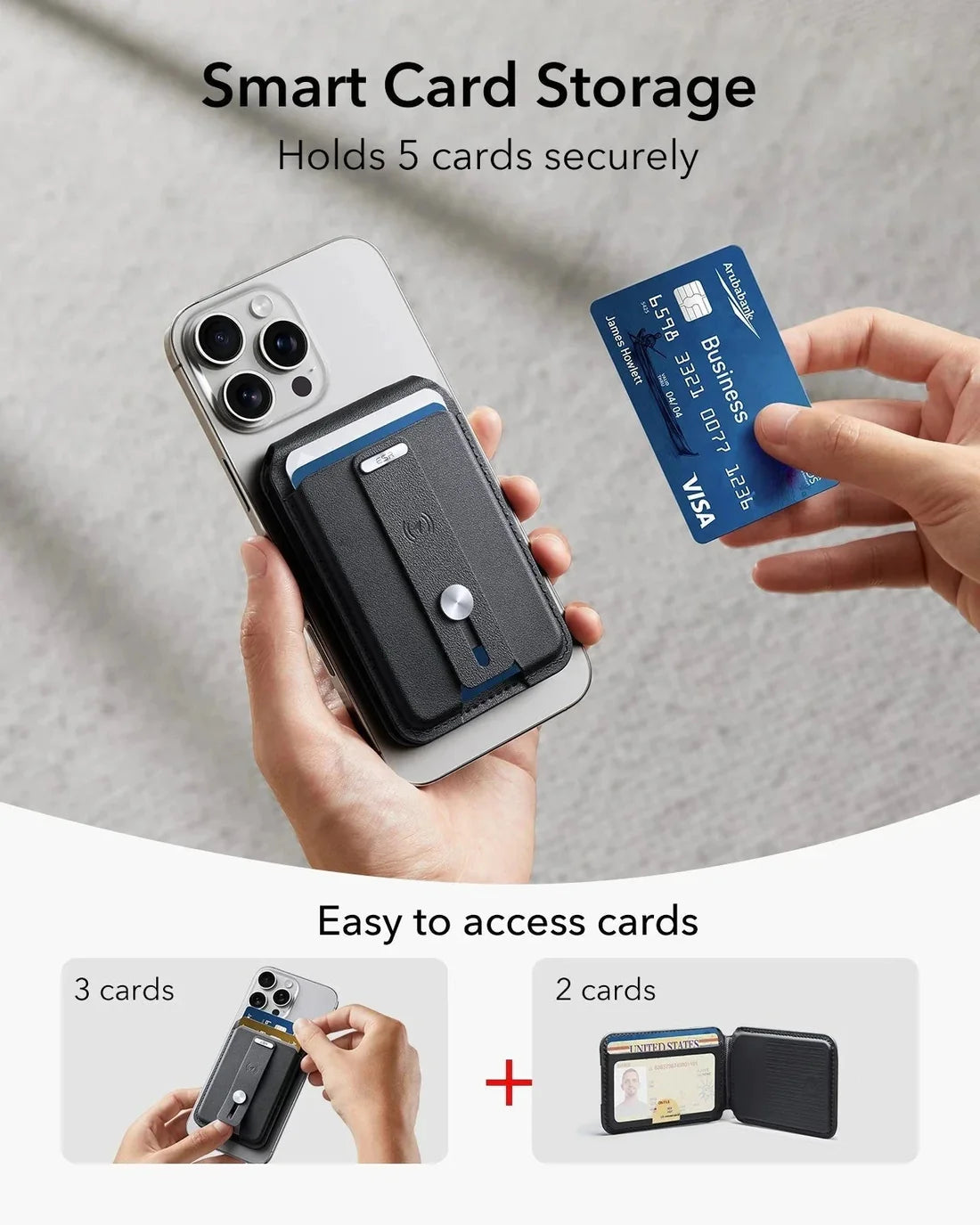 Geo HaloLock Apple Find My Destekli Magsafe Kartlık